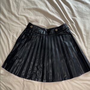 Zara Black Pleated Skirt XS NWOT